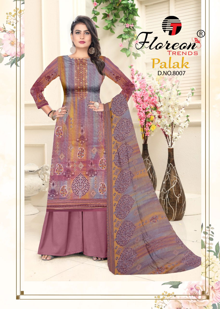 Floreon Trends Palak Regular Wear Cambric Cotton Printed Dress Material Collection